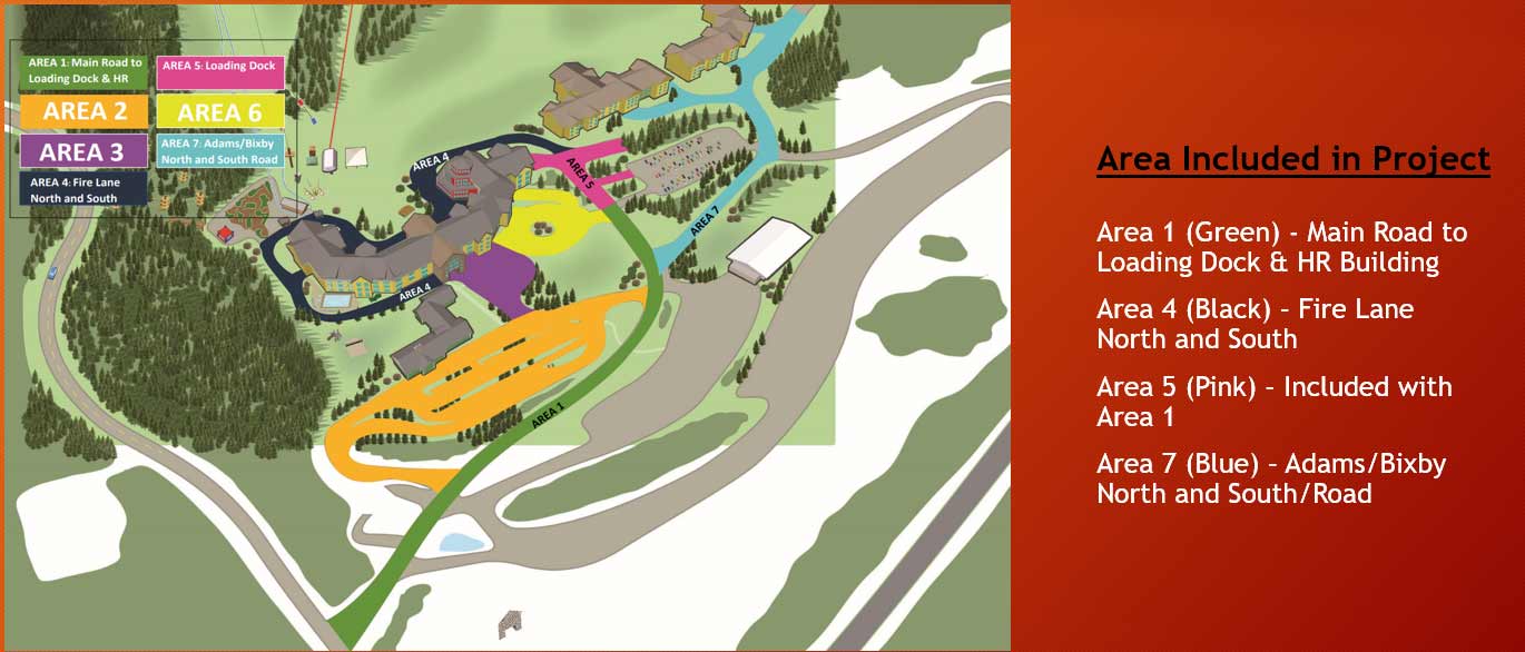 Jackson Gore Paving Project Map